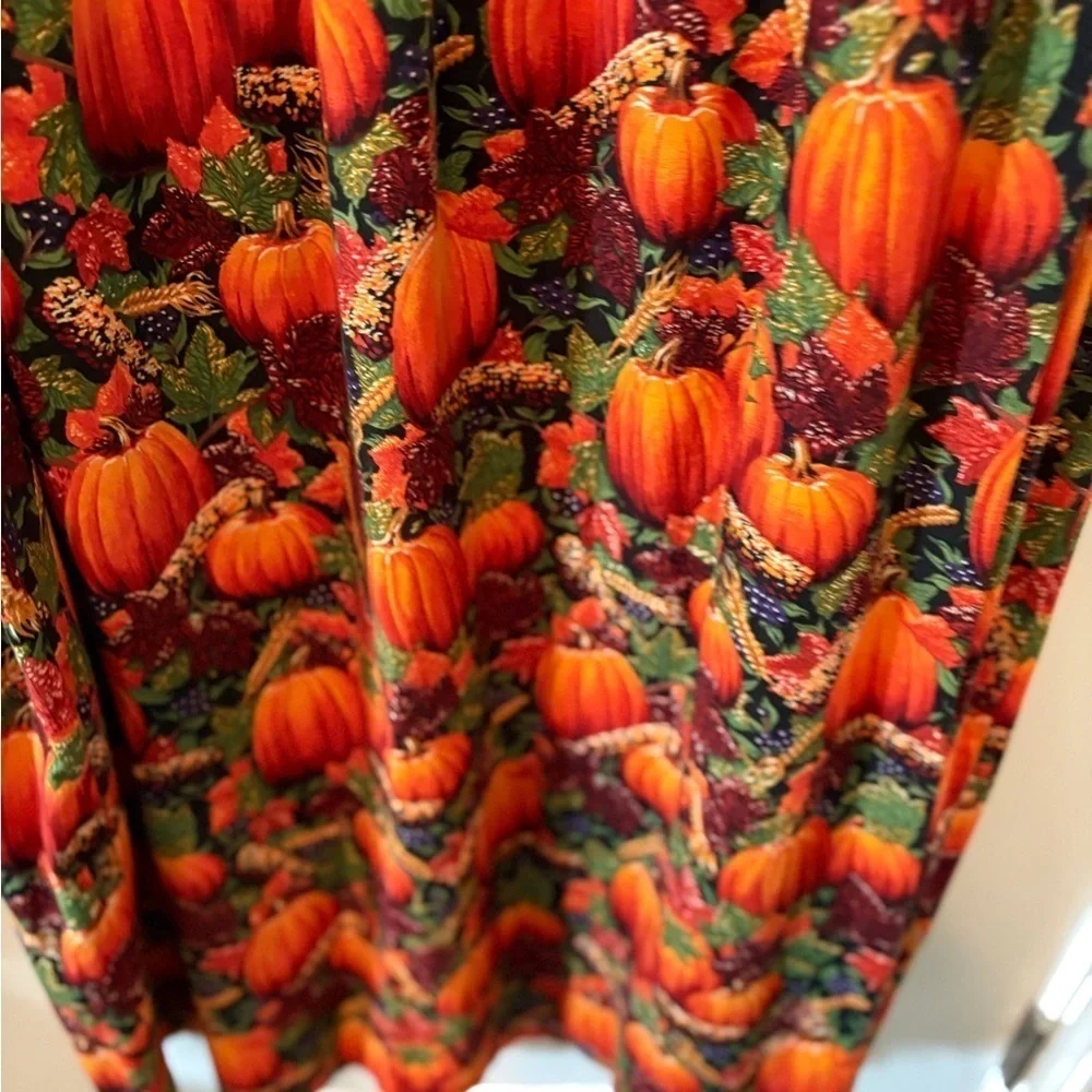Conversation Piece Gorgeous Pumpkin  Fall Festival Dress w/pockets L
